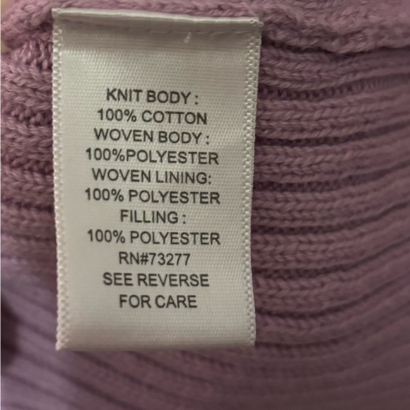 Lavender sweater with vest style in front - Picture 4 of 5